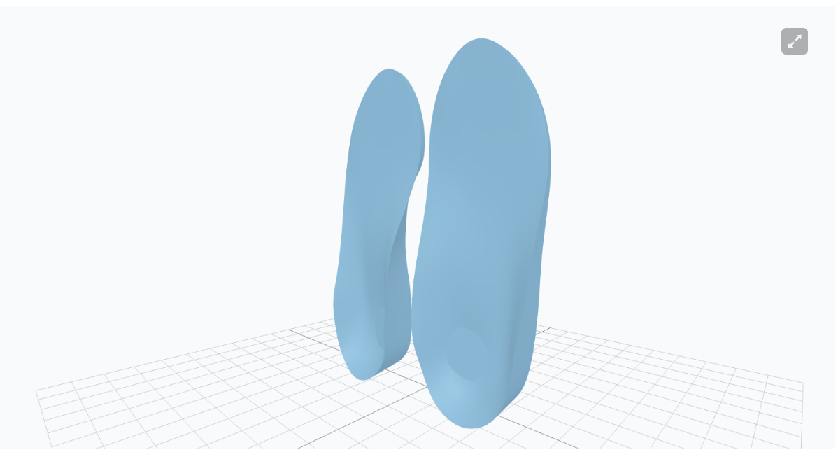 Custom flat-feet insole annotated with the adjustable design parameters: arch height, medial flange, heel cup depth, medial skive, rearfoot post